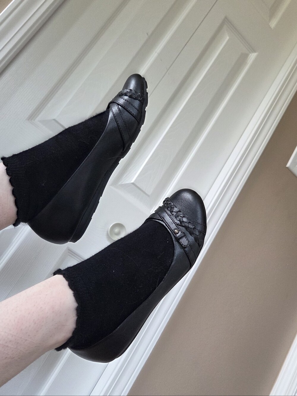 Lower East Side black ballet flats